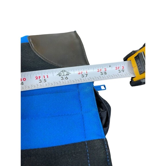 VTG 80s Profile Men’s Size 28 Blue Black Ski Pants Hong Kong Nylon Wool Stirrups - Picture 11 of 16